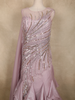 Dusty Lavender Sequins Embellished Design Net Mermaid Gown