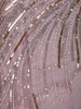Dusty Lavender Sequins Embellished Design Net Mermaid Gown