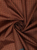 Dusty Maroon Checked Zari Woven Design Semi Tussar Saree with Contrast Zari Border