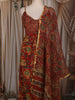 Dusty Maroon Floral Printed Design Cotton Palazzo Suit with Dupatta
