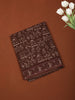 Dusty Maroon Traditional Motif Printed Design Pure Cotton Casual Wear Saree