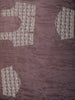 Dusty Mauve Beads Embroidered Design Pure Organza Fancy Saree with Scalloped Border