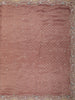 Dusty Mauve Butta Zari Woven Design Organza Fancy Saree with Scalloped Border