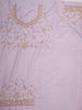 Dusty Mauve Checked Pattern Sequins and Beads Embroidered Design Pure Organza Party Wear Saree with Designer Border