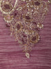 Dusty Mauve Floral Beads Embroidered Design Tissue Silk Palazzo Suit with Matching Dupatta