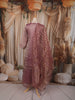 Dusty Mauve Floral Beads Embroidered Design Tissue Silk Palazzo Suit with Matching Dupatta