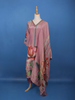 Dusty Mauve Floral Printed Silk Salwar Suit - Diadem