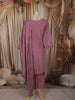 Dusty Mauve Floral Sequins and Beads Embroidered Design Satin Straight Cut Salwar Suit with Dupatta