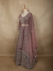 Diadem Women Dusty Pink Net Lehenga Choli Heavy Embroidered Designer Wedding Wear