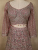 Diadem Women Dusty Pink Net Lehenga Choli Heavy Embroidered Designer Wedding Wear
