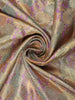 Dusty Mauve Floral Zari Woven Design Pure Kanchipuram Silk Saree with Contrast Peacock Border