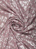 Dusty Mauve Heavy Sequins Embroidered Design Chiffon Party Wear Saree with Designer Border