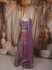 Dusty Mauve Traditional Floral Printed and Stone Embellished Design Raw Silk Bridesmaid Lehenga Choli with Matching Dupatta