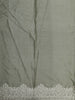 Dusty Olive Green Floral Thread Embroidered Design Pure Tussar Silk Fancy Saree with Thread Work Border