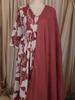 Dusty Onion Pink Floral Printed Design Cotton Anarkali Salwar Suit with Dupatta