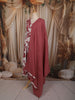 Dusty Onion Pink Floral Printed Design Cotton Anarkali Salwar Suit with Dupatta