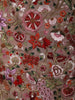 Dusty Onion Pink Floral Sequins and Thread Embroidered Design Georgette Palazzo Suit with Choker Dupatta