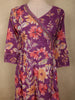 Dusty Orchid Purple Floral Printed Design Cotton Anarkali Salwar Suit with Dupatta