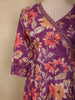 Dusty Orchid Purple Floral Printed Design Cotton Anarkali Salwar Suit with Dupatta