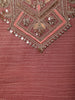 Dusty Peach Abstract Sequins and Beads Embroidered Design Tissue Silk Palazzo Suit with Matching Dupatta