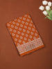 Dusty Peach Butta Printed Design Cotton Casual Wear Saree