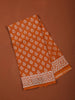 Dusty Peach Butta Printed Design Cotton Casual Wear Saree