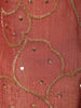 Dusty Peach Floral Beads Embroidered Design Tissue Party Wear Palazzo Suit with Matching Potli Bag