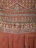 Dusty Peach Floral Sequins Embroidered Design Organza Lehenga with Dupatta