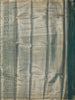 Dusty Peacock Teal Blue Paisley Zari Woven Design Tissue Silk Saree with Zari Border