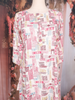Beige Abstract Printed Cotton Rayon Kurti