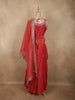 Dusty Pink Butta Zari Woven Design Banarasi Silk Palazzo Suit with Dupatta
