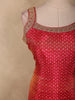 Dusty Pink Butta Zari Woven Design Banarasi Silk Palazzo Suit with Dupatta