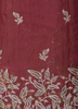 Dusty Pink Floral Embroidered and Stone Embellished Design Organza Palazzo Suit