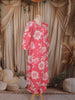 Dusty Pink Floral Printed Design Cotton Salwar Suit