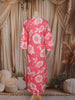 Dusty Pink Floral Printed Design Cotton Salwar Suit