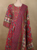 Dusty Pink Floral Printed Design Cotton Salwar Suit with Dupatta
