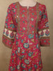 Dusty Pink Floral Printed Design Cotton Salwar Suit with Dupatta