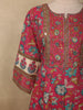 Dusty Pink Floral Printed Design Cotton Salwar Suit with Dupatta