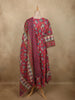 Dusty Pink Floral Printed Design Cotton Salwar Suit with Dupatta