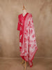 Dusty Pink Floral Printed Design Cotton Straight Cut Salwar