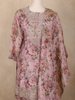 Dusty Pink Floral Printed Design Tissue Palazzo Suit with Dupatta