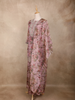 Dusty Pink Floral Printed Design Tissue Palazzo Suit with Dupatta