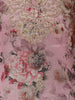 Dusty Pink Floral Printed Design Tissue Palazzo Suit with Dupatta
