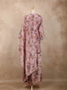 Dusty Pink Floral Printed Design Tissue Palazzo Suit with Dupatta