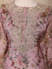 Dusty Pink Floral Printed Design Tissue Palazzo Suit with Dupatta
