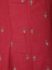 Dusty Pink Floral Zari Embroidered Design Silk Anarkali Salwar Suit with Contrast Dupatta