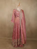 Dusty Pink Heavy Sequins and Beads Embroidered Design Tissue Silk Mastani Lehenga with Dupatta