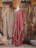 Dusty Pink Mirror Embroidered Design Georgette Palazzo Suit with Dupatta