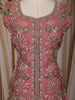 Dusty Pink Mirror Embroidered Design Georgette Palazzo Suit with Dupatta