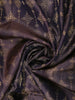 Wine Purple Floral Butta Zari Woven Design Pure Kanchipuram Silk Saree with Matching Zari Border